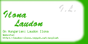 ilona laudon business card